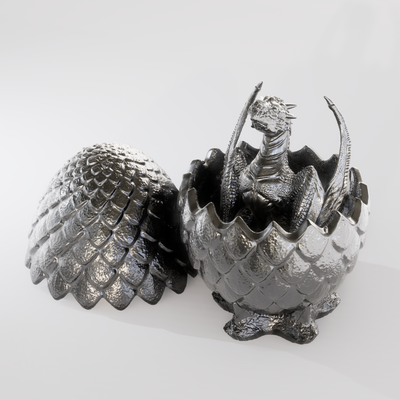 Dragon Egg with Baby Wyvern