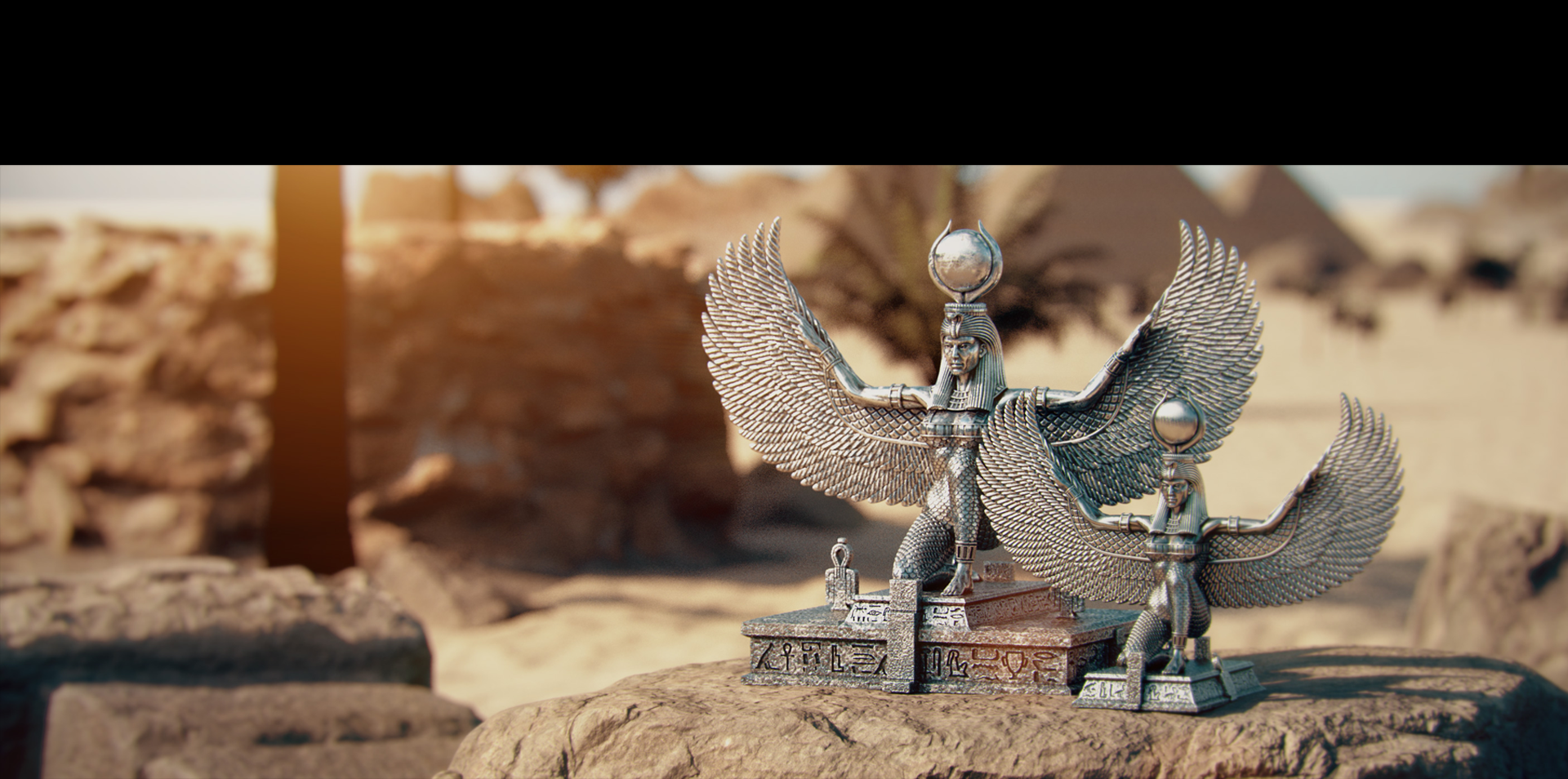 Goddess Isis - Gods of Egypt - Silver Statues - Gift - Collectible - gifts