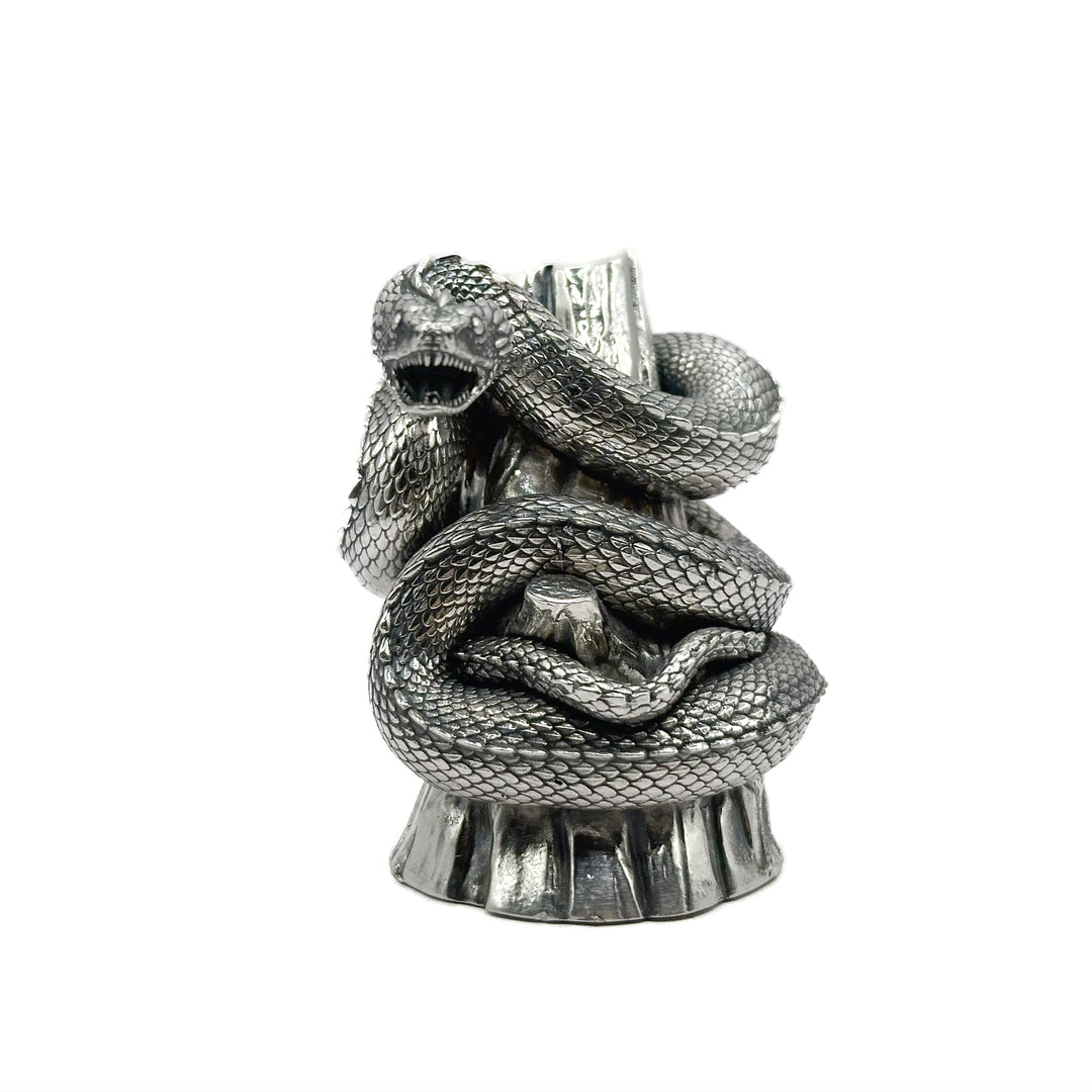 The Year of the Snake - Collectible Silver Statue – SilverStatues.com