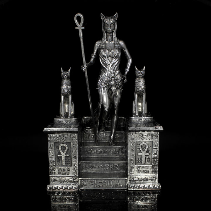 バステト　エジプトの女神 Bastet_Silver_Statue_Large_1_7