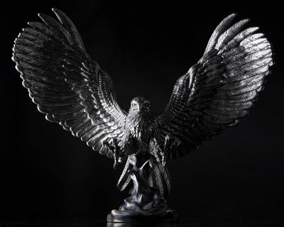 The Striking Eagle - SilverStatues.com