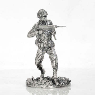 Assault "Greaseman Gary" - Silver Soldier - SilverStatues.com