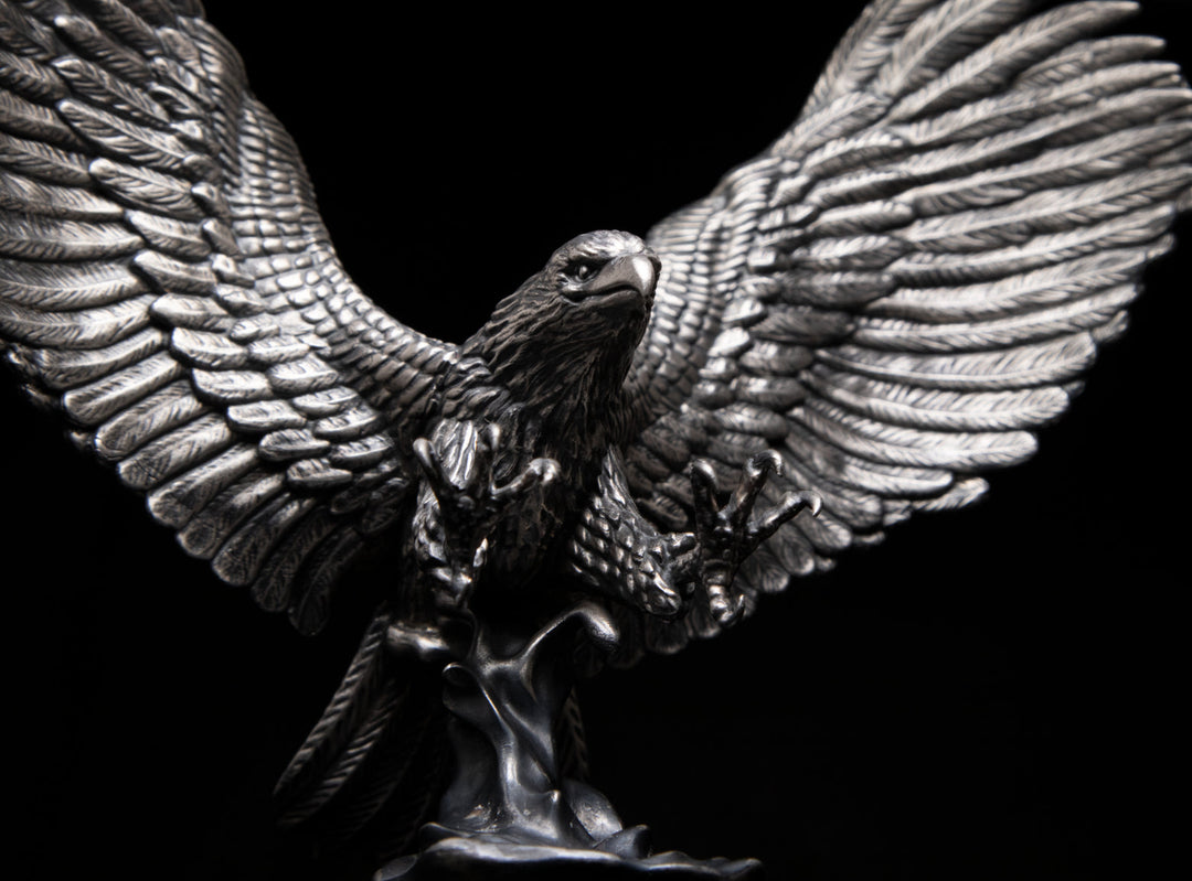 The Striking Eagle – SilverStatues.com