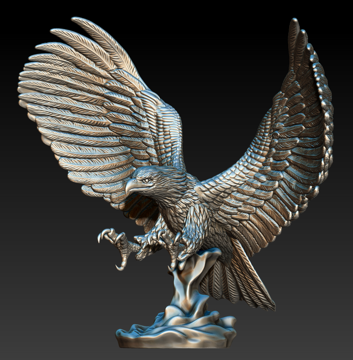 【Forestman works】Eagle touch the sky Amazon.com: The Bradford Exchange Collectible Eagle Art