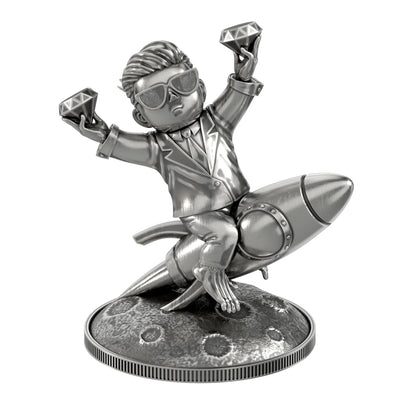 WSB Wall Street Bets 8oz Silver Statue - SilverStatues.com