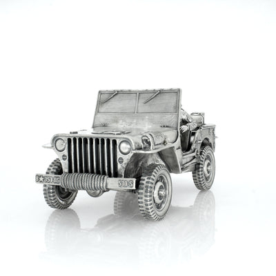 Willy MB "Jeep" - Silver Soldier - SilverStatues.com